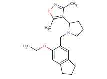 4-{1-[(6-ethoxy-2,3-dihydro-1H-inden-5-yl)methyl]pyrrolidin-2-yl}-3,5-dimethylisoxazole