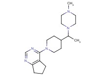 4-{4-[1-(4-methyl-1-piperazinyl)ethyl]-1-piperidinyl}-6,7-dihydro-5H-cyclopenta[d]pyrimidine