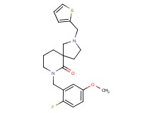 7-(2-fluoro-5-methoxybenzyl)-2-(2-thienylmethyl)-2,7-diazaspiro[4.5]decan-6-one