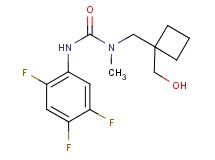 N-{[1-(hydroxymethyl)cyclobutyl]methyl}-N-methyl-N'-(2,4,5-trifluorophenyl)urea