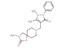 8-[(1,5-dimethyl-3-oxo-2-phenyl-2,3-dihydro-1H-pyrazol-4-yl)methyl]-3-methyl-1-oxa-3,8-diazaspiro[4.5]decan-2-one