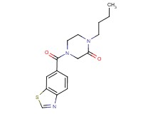 4-(1,3-benzothiazol-6-ylcarbonyl)-1-butylpiperazin-2-one