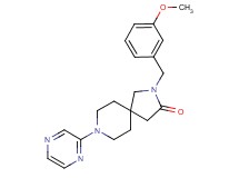 2-(3-methoxybenzyl)-8-(2-pyrazinyl)-2,8-diazaspiro[4.5]decan-3-one