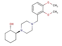 rel-(1S,2S)-2-[4-(2,3-dimethoxybenzyl)-1-piperazinyl]cyclohexanol trifluoroacetate (salt)