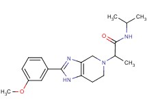 N-isopropyl-2-[2-(3-methoxyphenyl)-1,4,6,7-tetrahydro-5H-imidazo[4,5-c]pyridin-5-yl]propanamide