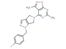 4-[1-(4-fluorobenzyl)-4,6-dihydropyrrolo[3,4-c]pyrazol-5(1H)-yl]-3,6-dimethylisoxazolo[5,4-d]pyrimidine