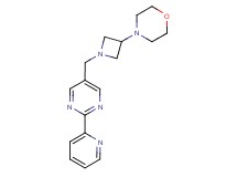 4-{1-[(2-pyridin-2-ylpyrimidin-5-yl)methyl]azetidin-3-yl}morpholine