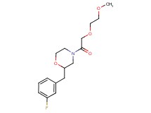 2-(3-fluorobenzyl)-4-[(2-methoxyethoxy)acetyl]morpholine