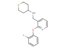 N-{[2-(2-fluorophenoxy)-3-pyridinyl]methyl}tetrahydro-2H-thiopyran-4-amine