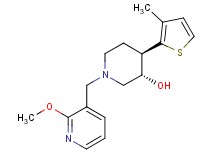 (3S*,4R*)-1-[(2-methoxypyridin-3-yl)methyl]-4-(3-methyl-2-thienyl)piperidin-3-ol