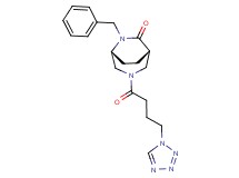 (1S*,5R*)-6-benzyl-3-[4-(1H-tetrazol-1-yl)butanoyl]-3,6-diazabicyclo[3.2.2]nonan-7-one