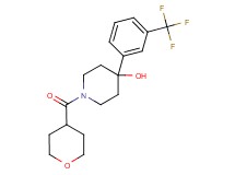 1-(tetrahydro-2H-pyran-4-ylcarbonyl)-4-[3-(trifluoromethyl)phenyl]-4-piperidinol