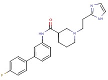 N-(4'-fluorobiphenyl-3-yl)-1-[2-(1H-imidazol-2-yl)ethyl]piperidine-3-carboxamide