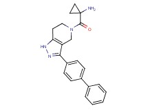 1-[(3-biphenyl-4-yl-1,4,6,7-tetrahydro-5H-pyrazolo[4,3-c]pyridin-5-yl)carbonyl]cyclopropanamine