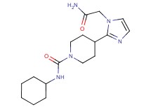 4-[1-(2-amino-2-oxoethyl)-1H-imidazol-2-yl]-N-cyclohexylpiperidine-1-carboxamide