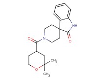 1'-[(2,2-dimethyltetrahydro-2H-pyran-4-yl)carbonyl]spiro[indole-3,4'-piperidin]-2(1H)-one