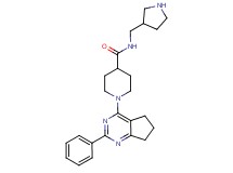 1-(2-phenyl-6,7-dihydro-5H-cyclopenta[d]pyrimidin-4-yl)-N-(3-pyrrolidinylmethyl)-4-piperidinecarboxamide dihydrochloride