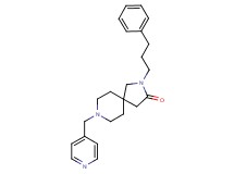 2-(3-phenylpropyl)-8-(4-pyridinylmethyl)-2,8-diazaspiro[4.5]decan-3-one