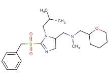 1-[2-(benzylsulfonyl)-1-isobutyl-1H-imidazol-5-yl]-N-methyl-N-(tetrahydro-2H-pyran-2-ylmethyl)methanamine
