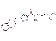 1-(2,3-dihydro-1,4-benzodioxin-2-ylmethyl)-N-[3-(dimethylamino)propyl]-N-methyl-1H-1,2,3-triazole-4-carboxamide
