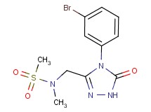 N-{[4-(3-bromophenyl)-5-oxo-4,5-dihydro-1H-1,2,4-triazol-3-yl]methyl}-N-methylmethanesulfonamide