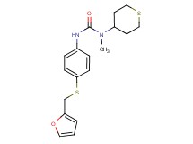 N'-{4-[(2-furylmethyl)thio]phenyl}-N-methyl-N-(tetrahydro-2H-thiopyran-4-yl)urea