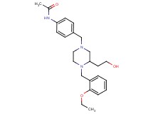 N-(4-{[4-(2-ethoxybenzyl)-3-(2-hydroxyethyl)-1-piperazinyl]methyl}phenyl)acetamide