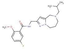 5-fluoro-N-[(5-isobutyl-5,6,7,8-tetrahydro-4H-pyrazolo[1,5-a][1,4]diazepin-2-yl)methyl]-2-methoxybenzamide