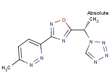 3-methyl-6-{5-[(1S)-1-(1H-tetrazol-1-yl)ethyl]-1,2,4-oxadiazol-3-yl}pyridazine