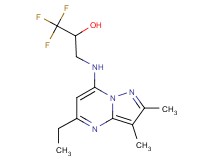 3-[(5-ethyl-2,3-dimethylpyrazolo[1,5-a]pyrimidin-7-yl)amino]-1,1,1-trifluoropropan-2-ol