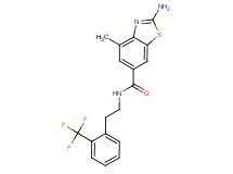 2-amino-4-methyl-N-{2-[2-(trifluoromethyl)phenyl]ethyl}-1,3-benzothiazole-6-carboxamide