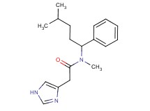 2-(1H-imidazol-4-yl)-N-methyl-N-(4-methyl-1-phenylpentyl)acetamide