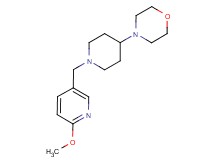 4-{1-[(6-methoxypyridin-3-yl)methyl]piperidin-4-yl}morpholine