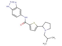 N-1H-1,2,3-benzotriazol-5-yl-5-(1-isobutyl-2-pyrrolidinyl)-2-thiophenecarboxamide