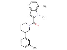 1,7-dimethyl-2-{[3-(3-methylphenyl)-1-piperidinyl]carbonyl}-1H-indole
