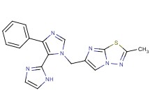 3'-[(2-methylimidazo[2,1-b][1,3,4]thiadiazol-6-yl)methyl]-5'-phenyl-1H,3'H-2,4'-biimidazole
