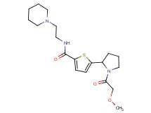 5-[1-(methoxyacetyl)-2-pyrrolidinyl]-N-[2-(1-piperidinyl)ethyl]-2-thiophenecarboxamide