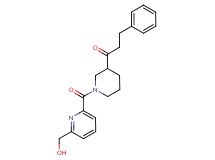 1-(1-{[6-(hydroxymethyl)-2-pyridinyl]carbonyl}-3-piperidinyl)-3-phenyl-1-propanone