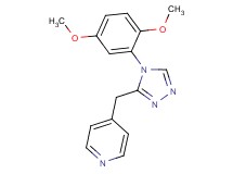 4-{[4-(2,5-dimethoxyphenyl)-4H-1,2,4-triazol-3-yl]methyl}pyridine