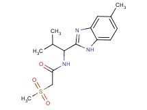 N-[2-methyl-1-(5-methyl-1H-benzimidazol-2-yl)propyl]-2-(methylsulfonyl)acetamide