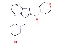 1-{[2-(morpholin-4-ylcarbonyl)imidazo[1,2-a]pyridin-3-yl]methyl}piperidin-3-ol
