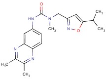 N'-(2,3-dimethylquinoxalin-6-yl)-N-[(5-isopropylisoxazol-3-yl)methyl]-N-methylurea