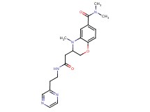 N,N,4-trimethyl-3-{2-oxo-2-[(2-pyrazin-2-ylethyl)amino]ethyl}-3,4-dihydro-2H-1,4-benzoxazine-6-carboxamide