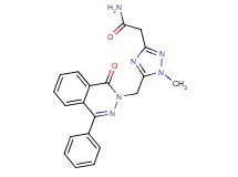 2-{1-methyl-5-[(1-oxo-4-phenylphthalazin-2(1H)-yl)methyl]-1H-1,2,4-triazol-3-yl}acetamide