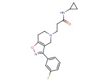 N-cyclopropyl-3-[3-(3-fluorophenyl)-6,7-dihydroisoxazolo[4,5-c]pyridin-5(4H)-yl]propanamide