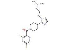 3-(2-{1-[(3,5-difluoropyridin-2-yl)carbonyl]piperidin-4-yl}-1H-imidazol-1-yl)-N,N-dimethylpropan-1-amine