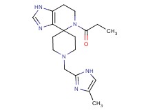 1'-[(4-methyl-1H-imidazol-2-yl)methyl]-5-propionyl-1,5,6,7-tetrahydrospiro[imidazo[4,5-c]pyridine-4,4'-piperidine]