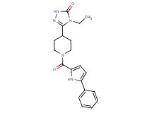 4-ethyl-5-{1-[(5-phenyl-1H-pyrrol-2-yl)carbonyl]piperidin-4-yl}-2,4-dihydro-3H-1,2,4-triazol-3-one