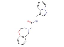 2-(2,3-dihydro-1,4-benzoxazepin-4(5H)-yl)-N-(pyrazolo[1,5-a]pyridin-3-ylmethyl)acetamide