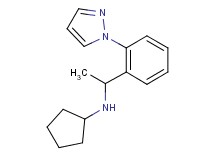 N-{1-[2-(1H-pyrazol-1-yl)phenyl]ethyl}cyclopentanamine